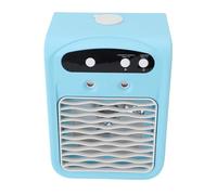 BRRNOO Raffreddatore D'aria da Tavolo con Serbatoio D'acqua da 1000 Ml USB Ricaricabile Silenzioso Condizionatore D'aria da Scrivania Umidificatore Ventola di Raffreddamento a Nebbia (cielo blu)