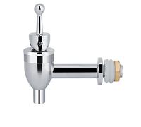 Brrnoo Rubinetto per Vino, Rubinetto per Fusti, per Erogatore di Birra in Rame con Guarnizioni e Dado per L'erogazione di Bevande per Ufficio, Ristorante Domestico (Cromato 12mm)