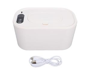 Brrnoo Scaldasalviette per Neonati, Dispenser di Salviette, DISTRIBUZIONE EFFICIENTE DEL CALORE Dispenser Scaldasalviette Umidificate per Neonati, Contiene 80 Salviette Supporto S (WHITE)