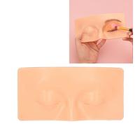Brrnoo Scheda di Pratica in Silicone, Scheda di Pratica per il Trucco per L'esercizio con la Faccia di Pratica del Trucco per gli Occhi 3D, Facile Pulizia
