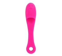 BRRNOO Scrubber per il Viso in Silicone, Scrubber per il Viso in Silicone Spazzola per la Pulizia del in Spazzola per le Dita Rosa Scuro Detergente per Pori Rossi Massaggiatore per la Rimozione dei
