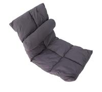 Brrnoo Sedia da Terra Pieghevole con Supporto per la Schiena per Sonnellini da Gioco e meditazione. Struttura in Morbida Flanella per il Massimo Comfort (GRAY)