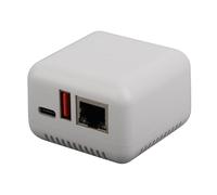 Brrnoo Server di Stampa di Rete Wireless USB 2.0 con Supporto Multi -piattaforma, Compatibile con Linux 3.4, Android e IOS, Design Compatto per una Facile (Spina europea)