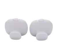 Brrnoo Set di 2 Spazzole Esfolianti in Silicone per il Viso, Adatte Al Contatto con gli Alimenti, con Manico Convesso e Foro per Appenderle, Ideali per la Pulizia (WHITE)