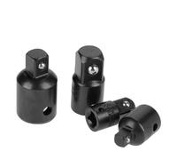 Brrnoo Set di Adattatori Socket, Adattatore a Impatto 1/2in 3/8in 1/4in 4pcs Cromo Vanadio in Acciaio Riduciatore di Impatto Adattatore Set per Varie Prese (BLACK)