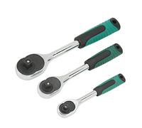 Brrnoo Set di Chiavi a Cricchetto da 3 Pezzi e 24 Denti per la