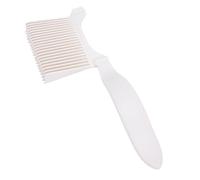 BRRNOO Set di Guide per Clipper con Pettine per Dissolvenza, Pettine per Sfumare, per Sfumare i Denti Dell' Triangolare con 3 Opzioni di Lunghezza per lo Styling di Taglio di (Beige)