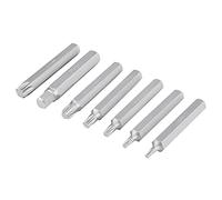 Brrnoo Set di Socket Torx, Set di Bit Esadecimale 1/2 Pollici 3/8 Pollici 40pcs Stella Hex a Stella Torx di Bit Hex e per la Riparazione Automatica dell'auto con Custodia