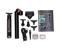 Brrnoo Set Tagliacapelli Elettrico 4 in 1 con 5 Pettini Guida Braccio Regolabile 180 Schermo LED IPX6 Impermeabile per Uomo Rimozione Schiena Corpo