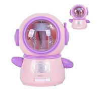Brrnoo Simpatico Temperamatite Elettrico Spaceman, Design Flessibile Portatile e Sicuro con modalità di Alimentazione per Aule e Uso Domestico (PINK)