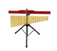 Brrnoo Small Bell, 36 Campane di Barchime Wedding Bells Ottone Portable Single Row Bar Bar Chime Musical Percussion Strument con Treppiede e Bastoncino a Percussione