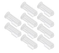 BRRNOO Spazzolino da Denti per Bambini, Spazzolino da Denti per da Dito, Silicone Morbido per Neonati, 10 Pezzi per Neonato (guscio rosso)
