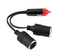 BRRNOO Splitter per Accendisigari, Adattatore per Caricabatterie Doppio Adattatore per Accendisigari Splitter a 2 Vie Divide 1 a 2 Porta Caricabatterie Presa per