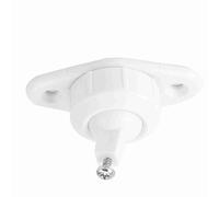 BRRNOO Staffa per Allarme di Sicurezza Regolabile, Materiale PC, Alta Temperatura, Facile Installare, Robusta praticabilità, Resistente, Metallo + ABS, per Rilevatori Montati a