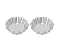 Brrnoo Stampo per Crostata a Forma di Fiore, 2 Pezzi, Antiaderente, in Lega di Alluminio, per Mousse di Pane, Lavabile in lavastoviglie.