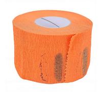 Brrnoo Strisce per Collo Monouso Impermeabili per Taglio Capelli Permanente Colorazione 33,5x11x10 Cm Bordo Adesivo Carta Leggera con vestibilità Comoda per Saloni di Barbiere (ORANGE)