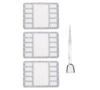 Brrnoo Tappetino per Perline con Vassoio per Perline in Feltro Antirotolamento Griglia Multiscomparto e Scala Centimetrica con Pinzette in Acciaio Inossidabile per Creazione di Gi (Sentito)