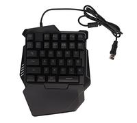 Brrnoo Tastiera Meccanica, Tastiere per Computer Tastiera con 35 Tasti Tastiere Retroilluminate Colorate Tastiera da Gioco con Una Sola Mano per PC Interfaccia USB Professionale