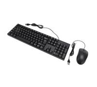 Brrnoo Tastiera USB Cablata e Set di 104 Tasti con Controlli Multimediali per Giochi e Uso Aziendale