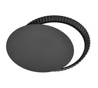 Brrnoo Teglia per Crostata, Teglia per Quiche Antiaderente in Acciaio Al Carbonio con Fondo Rimovibile, per Torte e Quiche ([Ispessito] Piatto per torta con fondo vivo da 13)