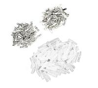 Brrnoo Terminali di Crimpatura a Vanga, Femmina Maschio 50pcs Terminali di Crimpata per Crimpata Kit di Connettore a Vetta Ciascuno con Maniche Isolanti 100 Pc in Argento 2,8 Mm in Argento