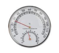 BRRNOO Termoigrometro 2 in 1 Termometro per Sauna Ad Alta Precisione Igrometro per Interni Indicatore di umidità della Temperatura in Acciaio Inossidabile per Bagno Turco