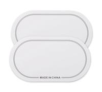 Brrnoo Toppa per Grancassa, Confezione da 2 Adesivi per Batteria in PET per Testine per Batteria, Doppio Pedale per Grancassa Con Eccellente conduttività del Suono per Entrambi i Battitori e (18x10