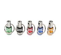 BRRNOO Tornari del Cacciavite Crowdriver, in Lega di Alluminio 1/4 Pollice Strumento a Rilascio Rapido con 5 Pcs, Piccole e Compatte, Ampie Applicazioni per Bit di Perforazione a