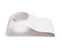 Brrnoo Tunnel Sotterraneo per Acquario, in Plastica, per Nascondere Gamberetti, Betta e Loaches, con Design di Affondamento Sicuro, Facile da Installare, 7,1x3,5 Pollici (WHITE)