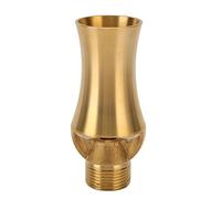 Brrnoo Ugello della Fontana d'Acqua Regolabile, Angolo di Spruzzatura a 90 °, Materiale di Rame Premium, Testa a Cascata della Torre di (G1/2 G3/4 Universal 9,5 cm)