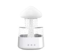 Brrnoo Umidificatore Cloud Rain,7 Colori Pioggia Nuvola Luce Notturna Aromaterapia Diffusore di Olio Essenziale Micro Umidificatore Scrivania Fontana Comodino Dormire Rilassante Umore