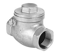 Brrnoo Valvola di Ritegno, Valvola di Ritegno di Scarico con 2,95 * 2.36in DN20 Acciaio Inossidabile a un Modo Filo Femminile Wog 200psi per Evitare il Backflow dell'acqua 3/4 di per Olio d'acqua