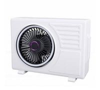 Brrnoo Ventilatore da Tavolo USB Ricaricabile con Batteria da 1200 MAh e Mini Ventilatore Portatile con Luce Ad Anello per Scrivania da Comodino da Viaggio in Ufficio