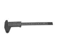 Brrnoo Vernier Caliper, Scala Architettonica 0,05 Mm di Accuratezza REGOLA Scala di Precisione 150 Mm di Plastica Riglo per Progetti per Architetti, Disegnatore, Studenti e Ingegneri (BLACK)