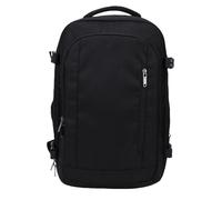 Brrnoo Zaino da Viaggio a Compressione 20-35 Litri Espandibile con Valvola Dell'aria per Vuoto e Blocco Codice per Viaggi di Lavoro con Laptop (BLACK)