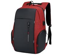 Brrnoo Zaino per Laptop USB con Porto USB, Strisce Resistenti All'acqua e Riflettenti per il Business dei Viaggi Universitari, Si Adattano Fino a 15,6 Pollici Laptop (Tipo 2)