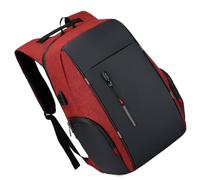 Brrnoo Zaino per Laptop USB con Porto USB, Strisce Resistenti All'acqua e Riflettenti per il Business dei Viaggi Universitari, Si Adattano Fino a 15,6 Pollici Laptop (Tipo 1)