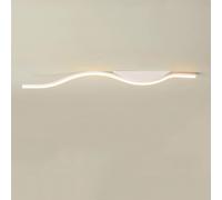 BRRSKBK Plafoniera da cucina a LED Bar Illuminazione da soffitto moderna sottile e lunga striscia Plafoniera da incasso minimalista bianca per corridoio Lampada da soffitto per portico nero per ingres