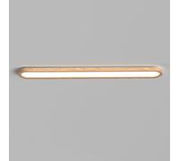 BRRSKBK Plafoniere da Bagno a LED Lunghe Plafoniera Rettangolare da Incasso in Legno Lampada da soffitto di metà secolo Lampada da soffitto Rustica Vintage per la Cucina Foyer Corridoio Scala