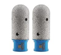 BRSCHNITT - 2 punte per trapano a secco da 2,5 cm per ingrandire la modellatura dei fori esistenti di porcellana, ceramica dura, granito, marmo diamantato con filettatura M14 (25 mm) blu