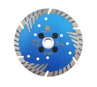 BRSCHNITT Disco da taglio diamantato 125 mm - Taglio M14 Turbo lama per sega con denti protettivi per il taglio di rettifica granito marmo cemento piastrelle