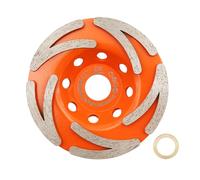 BRSCHNITT Disco diamantato 115mm - Mola a tazza diamante 125 x 22,2 cemento, marmo, granito, calcestruzzo, mattoni, gesso, pietra pomice, amianto.