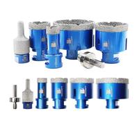 BRSCHNITT Punta per Trapano Diamantata Set - Frese diamantate 20/35/50/68mm+10-25mm Versatile Fresa Diamantata fresa diamantata per Porcellana Granito Piastrella Marmo Taglio a Secco