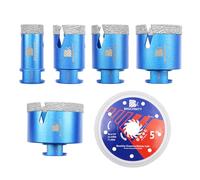 BRSCHNITT Punte Diamantate Gres Porcellanato - 25/35/40/50/68MM frese diamantate 125mm Disco,per Porcellana Piastrelle Ceramica Marmo Granito