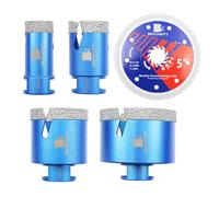 BRSCHNITT Punte Diamantate Gres Porcellanato - 25/35/50/68mm frese diamantate 125mm Disco,per Porcellana Piastrelle Ceramica Marmo Granito