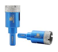 BRSCHNITT - Set di 2 punte diamantate per trapano a tazza da 25 mm, con gambo esagonale, per porcellana, piastrelle, ceramica, pietra, granito, marmo