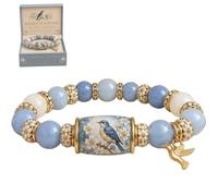 BRTNUP Braccialetto con perline da donna, braccialetto della benedizione | 4 braccialetti con perline ispirati alla natura, braccialetto con ciondoli ispiratori per donne, braccialetti elasticizzati