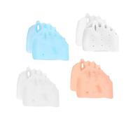 BRTNUP Hyggear, 4 paia di separatori per dita dei piedi in silicone, per donne e uomini, separatori per dita sovrapposte, correttori per dita sovrapposte, traspiranti, morbidi e confortevoli