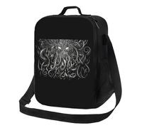 BRTOLIIAO Horror Cthulhu Lovecraft Mostro Sacco Pranzo Termicamente Isolante Contenitore Riutilizzabile per il pranzo Lovecraft per viaggi all'aperto