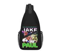 BRTOLIIAO Jake Paul Vinta ge ge Style Rear Chest Bag da uomo Sling Sling Backpack a tracolla, Borsa da petto da viaggio trekking Zaino a tracolla